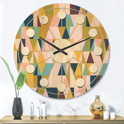 Horloge murale triangulaire I