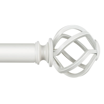 Aref Steel Adjustable Single Curtain Pole