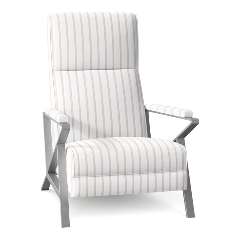 Infinity 28.25" Wide Manual Standard Recliner, Brushed Nickel, Perigold Mixi Linen