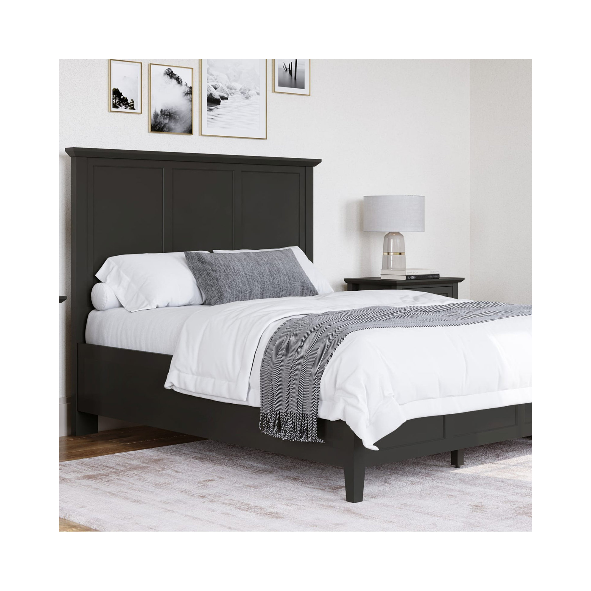 Renee Bed, Raven Black, California King