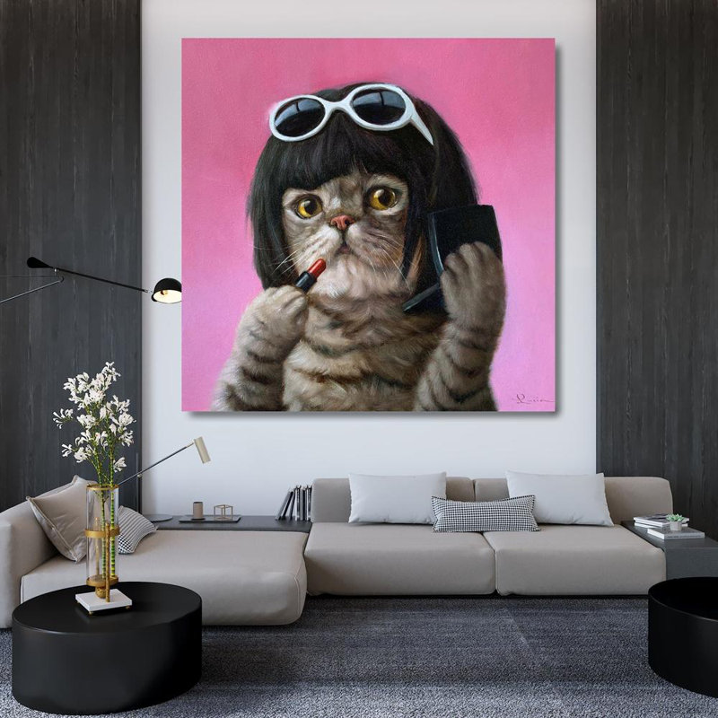 Art encadré sur toile tendue par Trinx Heffernan, Lucia: Bob Cat H1720D, H 36 po x l 36 po