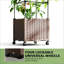 Jardinières mobiles multifonctionnelles, polypropylène durable, conception de treillis rustique pour les jardins