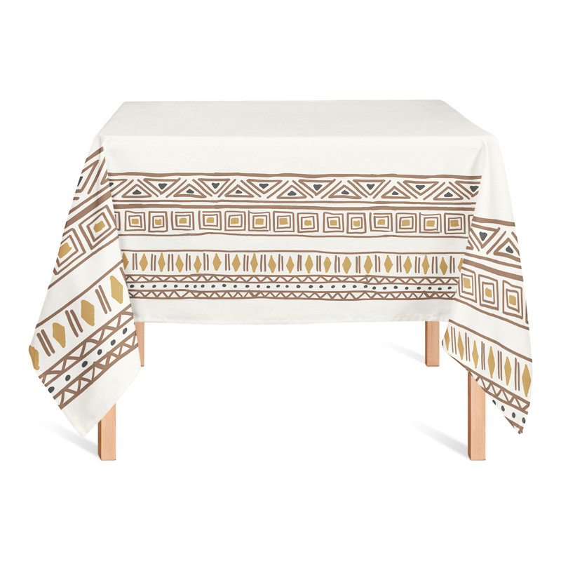 Striped Polyester Tablecloth, 102" L x 58" W