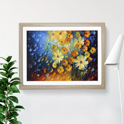 XH1022-6709X Painted Wildflowers Vol.3 Abstract - Single Picture Frame Print