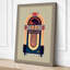Jukebox Art Deco - Wrapped Canvas-344174922-344174930