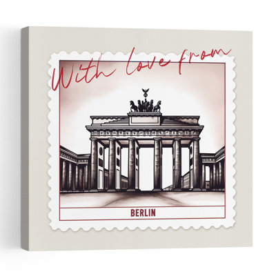 Porte de Brandebourg, Berlin, architecture contemporaine abstraite, impression d'art mural