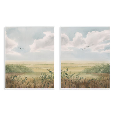  «Birds over Country Pastures» par Grace Popp