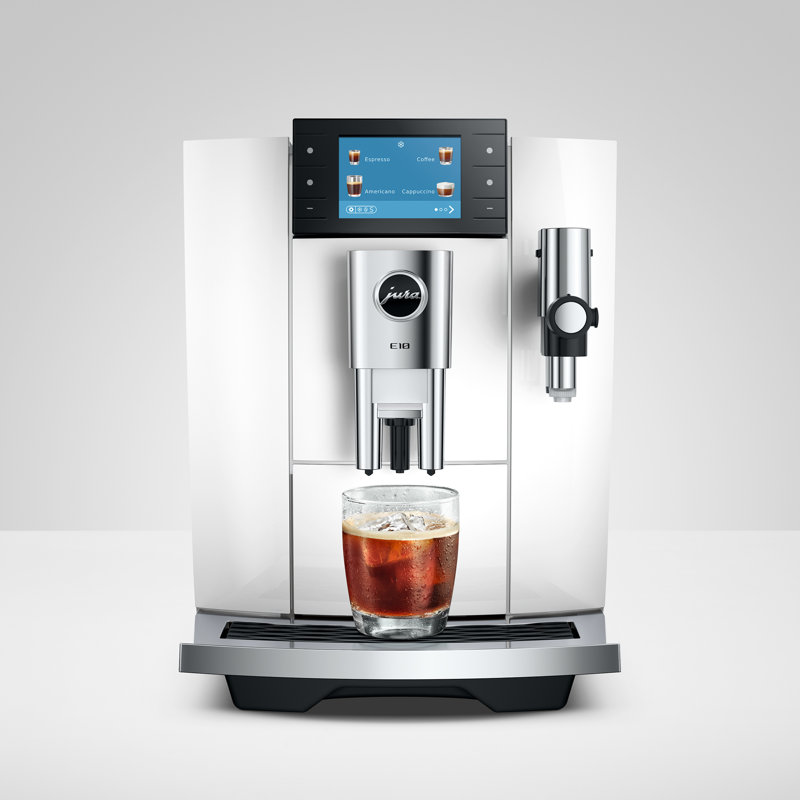 E10 Piano White Coffee and Espresso Machine