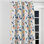 Rideaux occultant Boho - rideau à œillets à motif cachemire botanique orange - 1 panneau