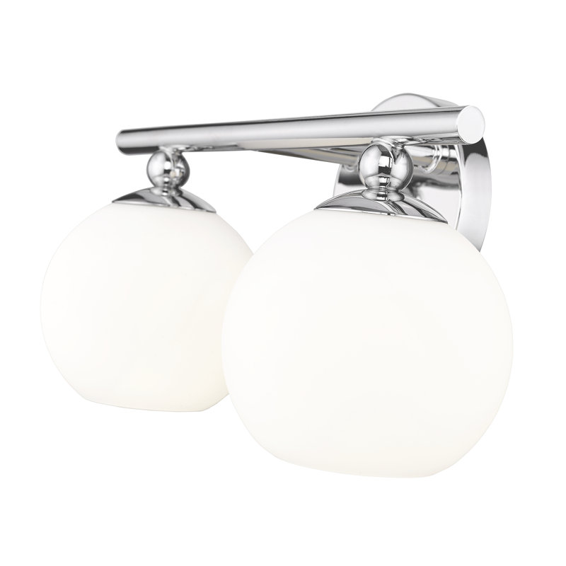 2 - Light Dimmable Vanity Light, Chrome