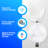 16 in. White Digital Wall Mount Fan with Remote Control 3-Oscillating Modes 3-Speed
