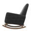 Chaise berçante en tissu et bois massif-1230335406