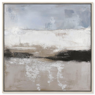 Graphite Depth I Canvas Neutral Abstracts by Art Remedy