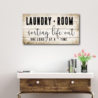 Laundry Room - Wrapped Canvas Textual Art Print -  Gracie Oaks, 1BFBC2B93E62486D8E6671EE9CB3A068