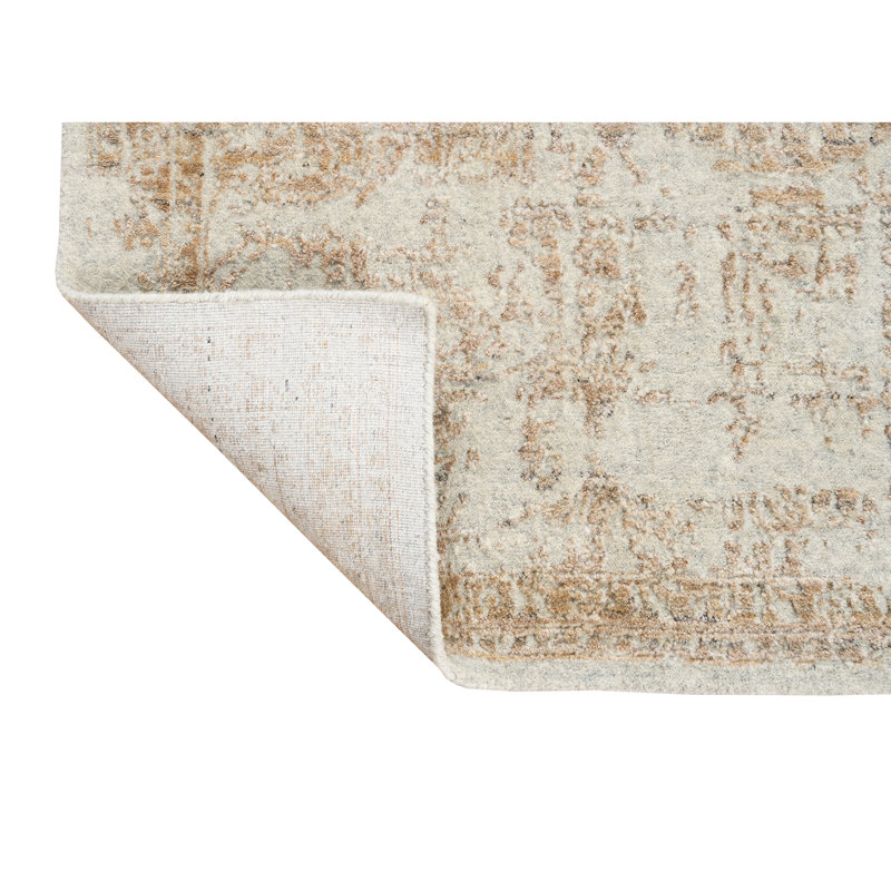 Ikat Area Rug in Gold, Rectangle 12' x 15'