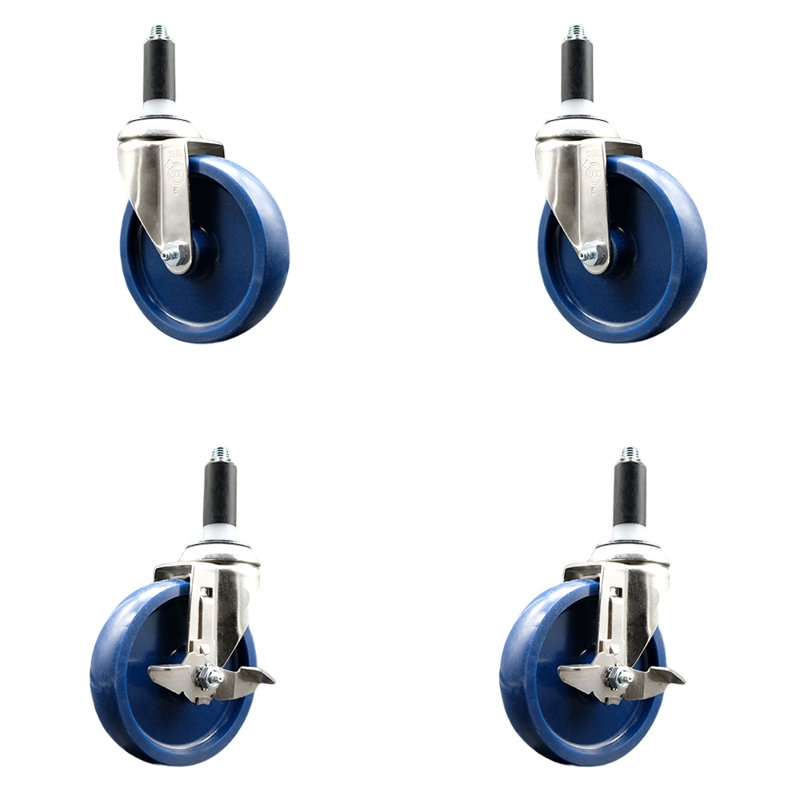 Ensemble de roulettes extensibles en poly 316