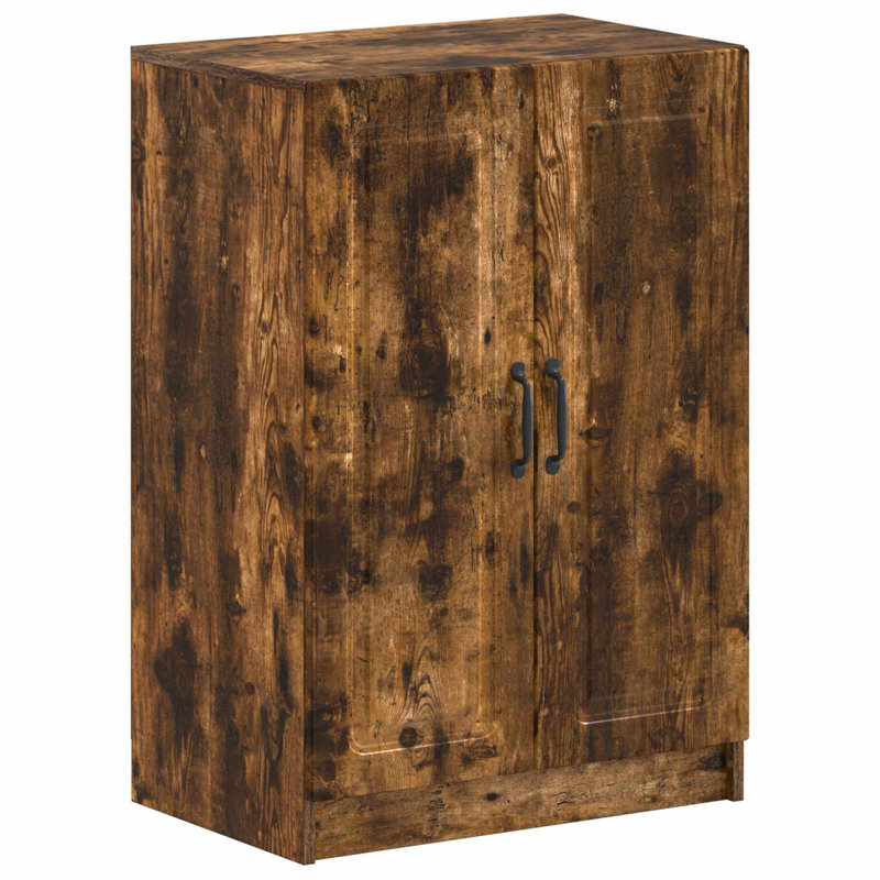 Shoe Storage Cabinet, Smoked Oak