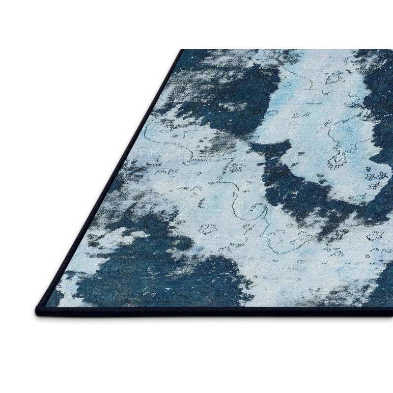 Abstract Indoor Rug, Rectangle 7' x 9'