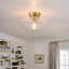Plafonnier semi-encastré 11 po Mid-Century-504758263