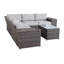 Ensemble de conversation modulaire avec coussins 8 pièces Jamarion