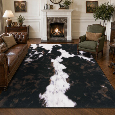 Animal Print Machine Washable Area Rug