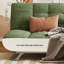 Coussin en velours côtelé vert-1613511154