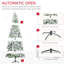 Arbre de Noël artificiel avec pointes enneigées-382966142