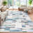 Modern Geometric Machine Washable Rug with Non-Slip Backing Non-Shedding Contemporary Accent Carpet Soft Low Pile Floor Cover for Living Room-1611702452