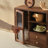 Black Walnut Wooden Kitchen Buffet Sideboard,Countertop Cabinet with Drawer Organizer for Kitchen, Dining Room