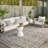 Paier Geometric Pebble/Ivory Indoor/Outdoor Area Rug-933576018