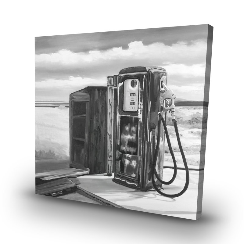 Old gas pump - 32"x32" art on canvas