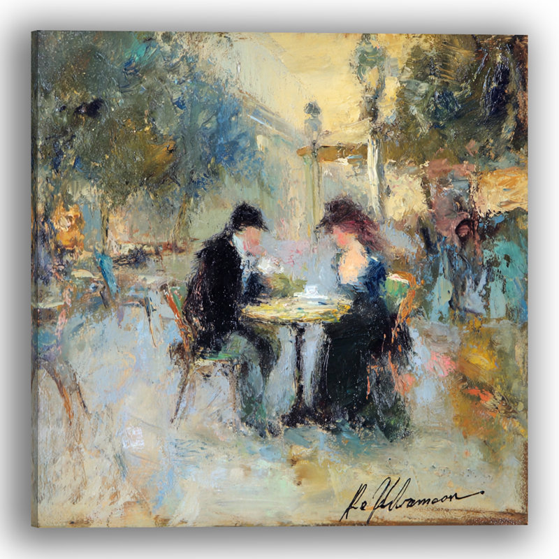 Cafe Love Storey Wrapped Canvas Wall Art, 40"W x 40"H x 1.5"D
