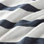 Édredon rayé à 3 couleurs pour lit double / grand lit, design côtier contemporain, toute chaleur, revers en microfibre, lit bleu, confort minimaliste moderne, literie lisse