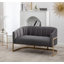 Ensemble de salon en velours 3 pièces Tellico-1289274655