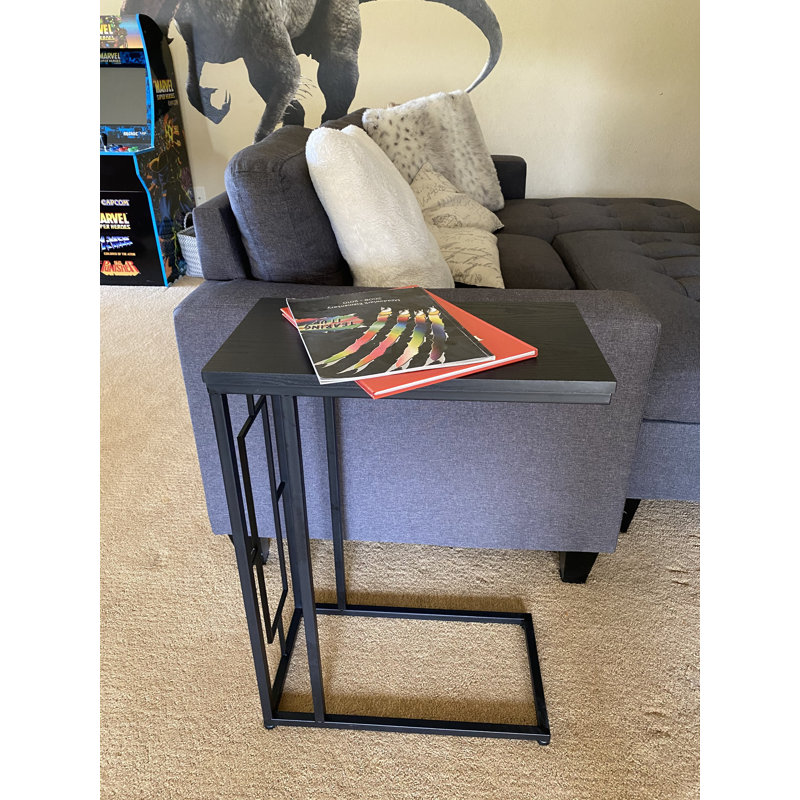 Latitude Run® Under The Couch 2-piece Side Accent Table Set, Black