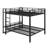 Space-Saving Bunk Bed Featuring Storage Shelves, Hooks, and LED Light Strip