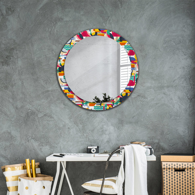 Huldar Glass Flat Wall Mirror