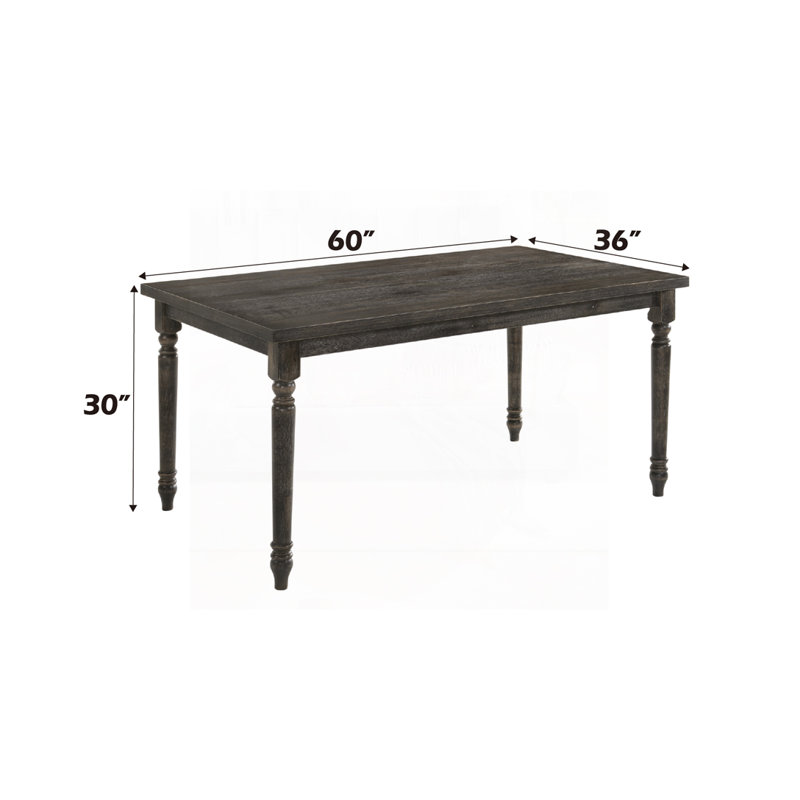 Table de salle à manger à finition grise