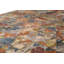 Tapis bleu et multicolore de haute qualité noué à la main