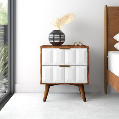 Jherica 22'' W Solid Wood Nightstand