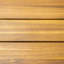 Table de salle à manger d'extérieur ronde en bois d'acacia, table bistro ronde, finition teck