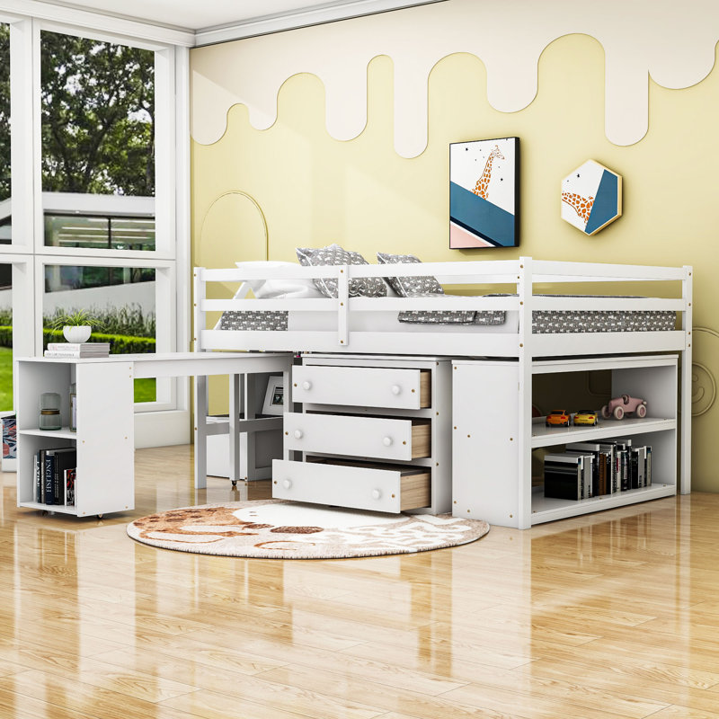 Lit pour enfant Longmeadow, Complète, Blanc