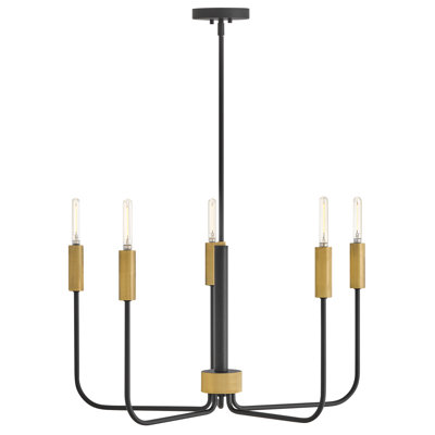 Lustre 5 lumières à niveaux multiples Austen
