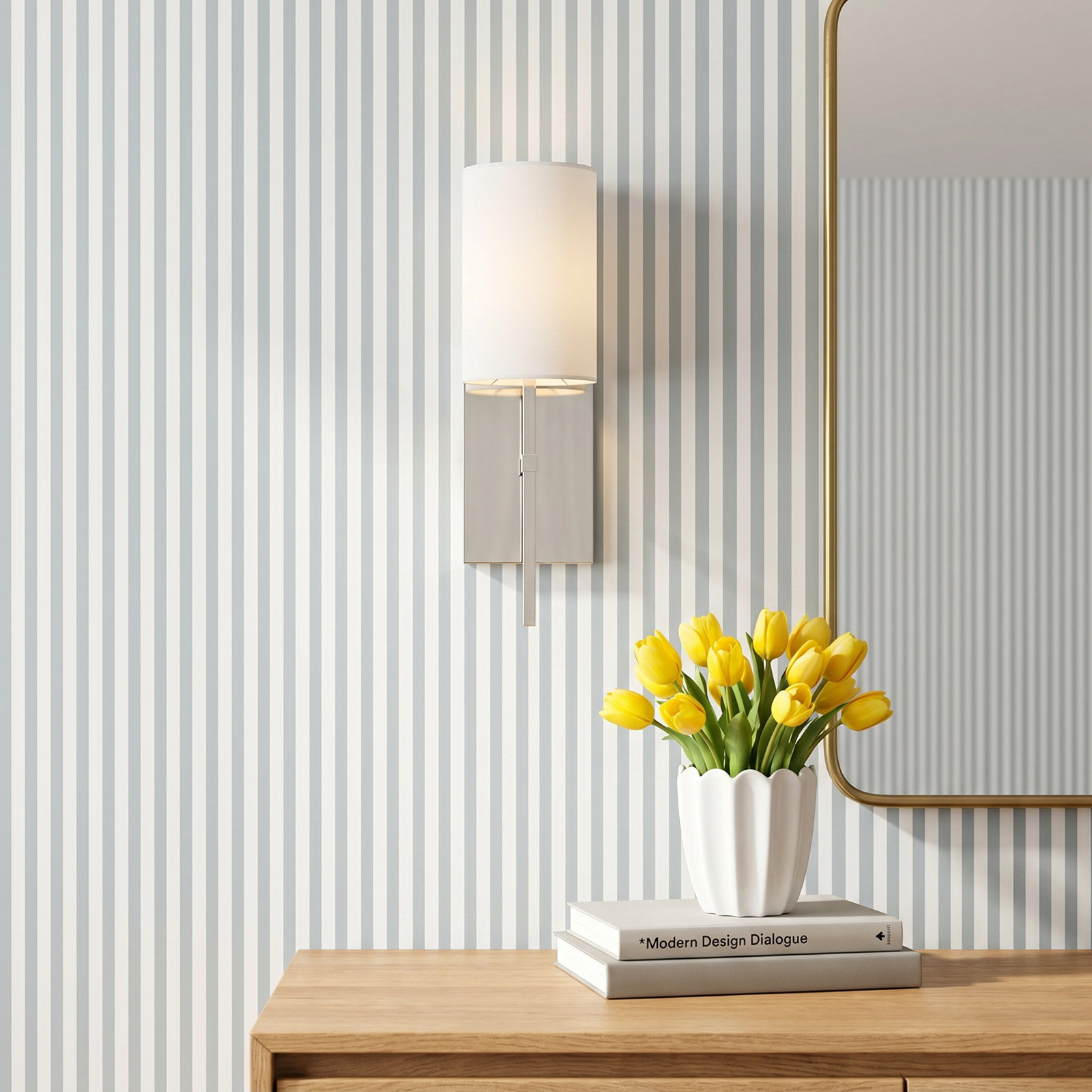 Lyla Single Light Dimmable Wallchiere, Polished Nickel