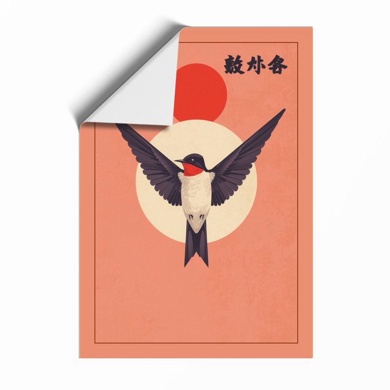 Wings To The Sun Japandi - Print, Unframed, A4 - 29.7 x 21.0 cm