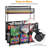 Kierah Metal Frame 10 Wheels Pool Float Storage Bin Double Decker Rolling Cart with Noodle Holder-2002647900