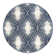 Geometric Machine Woven Polyester Area Rug in Blue