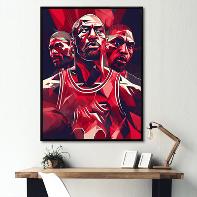 Basketball Game Face, reproduction d'art sur toile