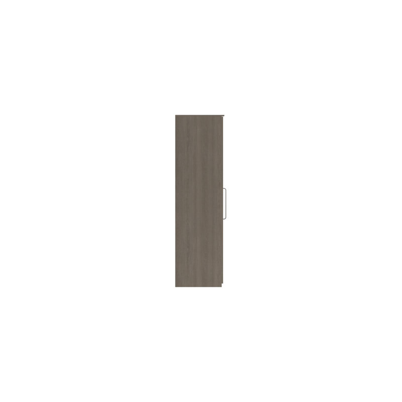 Bushnell 2 Door Manufactured Wood Wardrobe, Grey