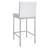 Contemporary Faux Leather and Metal 26" Counter Stool, Set of 4 - Chrome-266409725